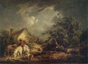 George Morland The Approaching Storm oil painting reproduction